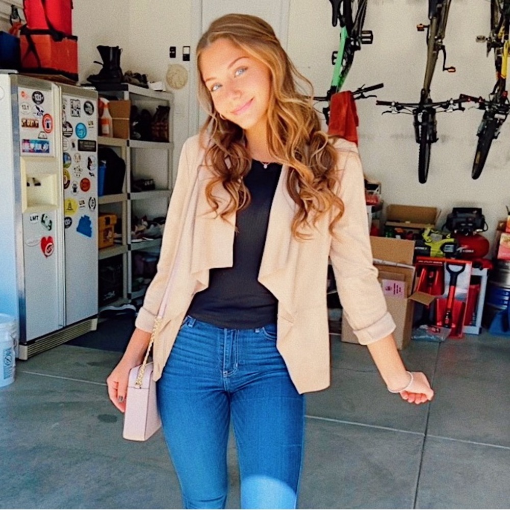 Bagatelle cream suede jacket